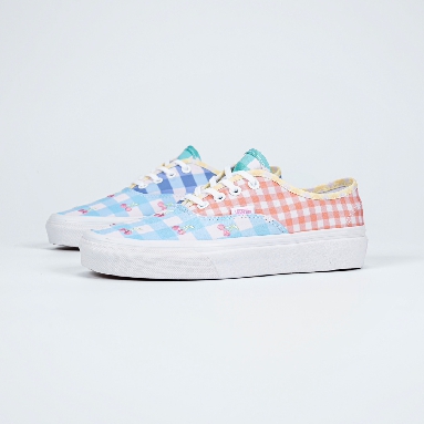 Vans Authentic Gingham Block Mens Womens - Blue/Pink/Yellow VN0A5KRDASX Shoes