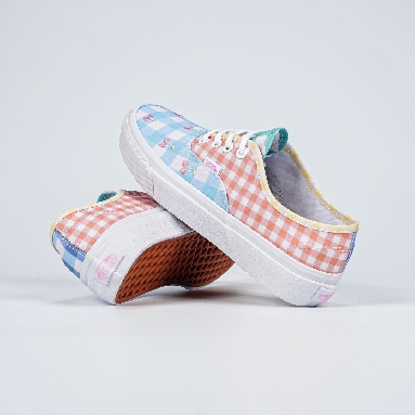 Vans Authentic Gingham Block Mens Womens - Blue/Pink/Yellow VN0A5KRDASX Shoes