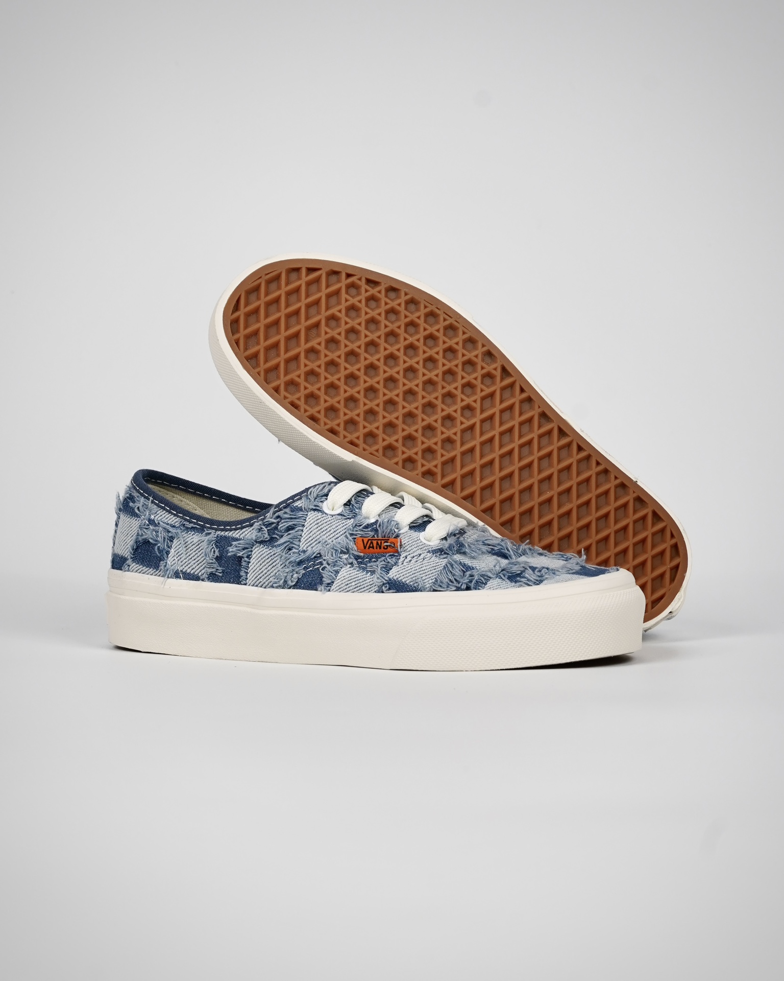 Vans Authentic Stackform Woven Mens Womens - Denim/Multi VN0A7Q5MB6A-2 Shoes