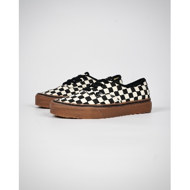 Vans Authentic Checkerboard Mens Womens - Black/White/Gum VN0004MKIBB Shoes