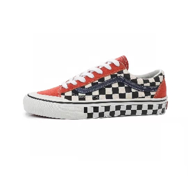 Vans Style 36 Sf Two Tone Salt Wash Checkerboard Mens Womens - Burnt Brick/Marshmallow VN0A3ZCJXMV-1 Shoes