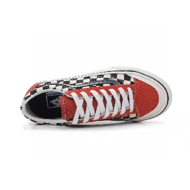 Vans Style 36 Sf Two Tone Salt Wash Checkerboard Mens Womens - Burnt Brick/Marshmallow VN0A3ZCJXMV-1 Shoes