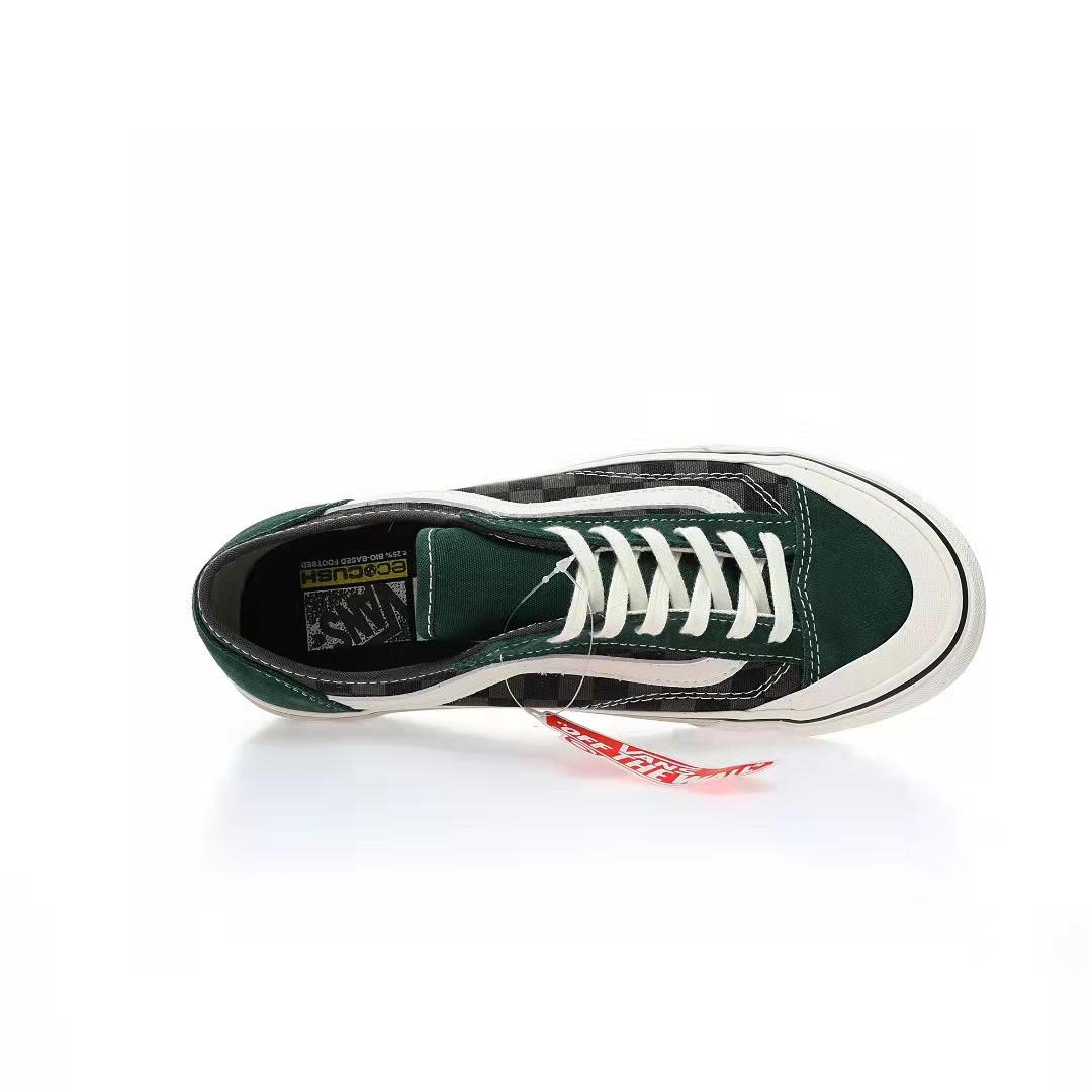 Vans Style 136 VR3 Checkerboard Mens Womens - Green/Black/White VN0A4BX9ACW Shoes