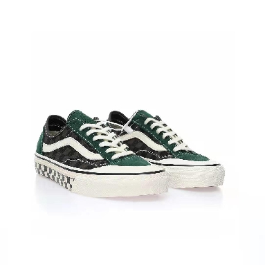 Vans Style 136 VR3 Checkerboard Mens Womens - Green/Black/White VN0A4BX9ACW Shoes