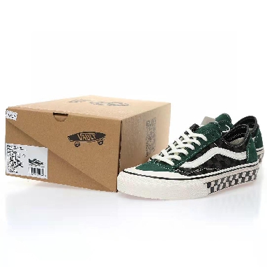 Vans Style 136 VR3 Checkerboard Mens Womens - Green/Black/White VN0A4BX9ACW Shoes