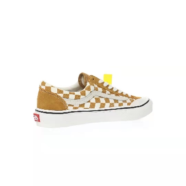 Vans Style 136 SF Checkerboard Mens Womens - Mustard Gold/Marshmallow VN0A3ZCJB9I Shoes