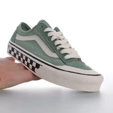 Vans Style 36 Decon SF Salt Wash Mens Womens - Hedge Green/Antique White VN0A3MVL0DR Shoes