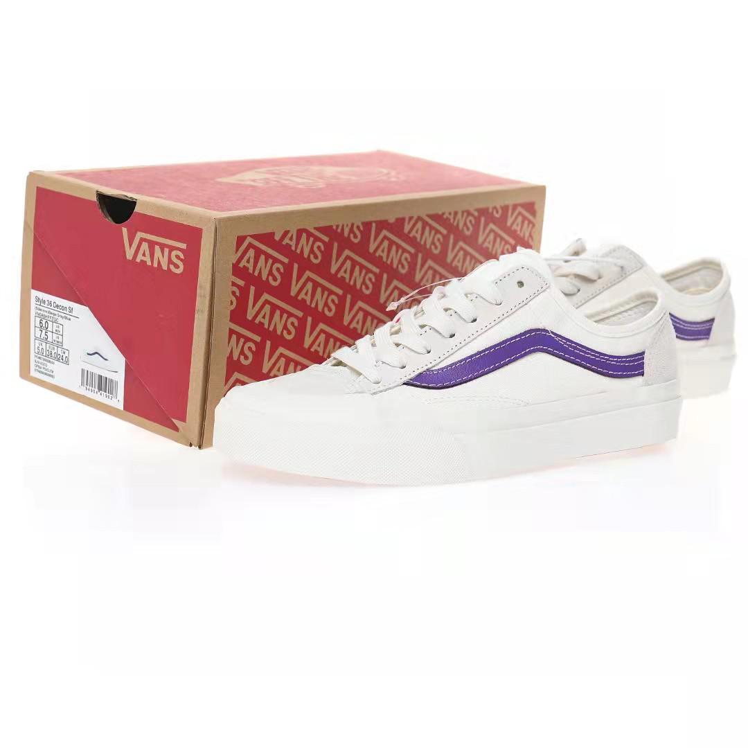 Vans Style 36 Decon SF Mens Womens - Marshmallow/Purple VN0A5HFF2Z2 Shoes