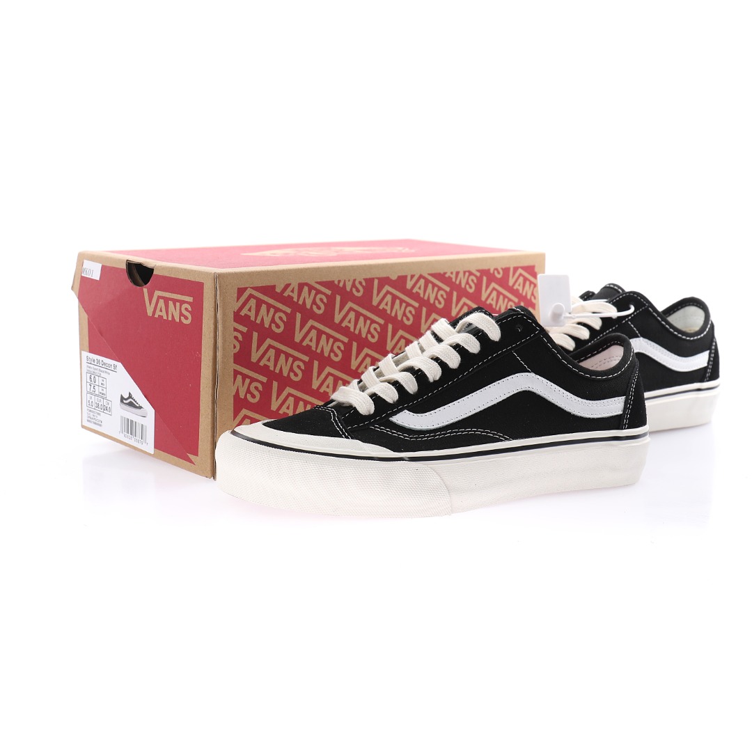 Vans Style 36 Decon SF Mens Womens - Black/White VN0A3MVLY28 Shoes