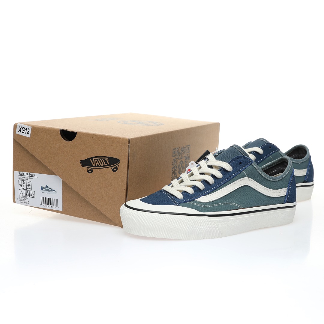 Vans Style 136 Decon Vr3 SF Mens Womens - Blue/White VN0A4BX9DDN Shoes