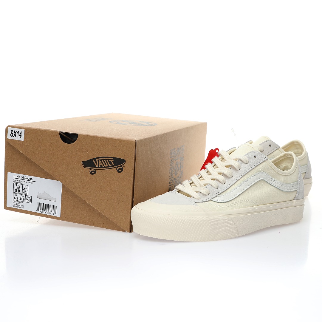 Vans Style 36 Decon SF Mens Womens - Marshmallow/White/Grey VN0A3MVLQC5-1 Shoes