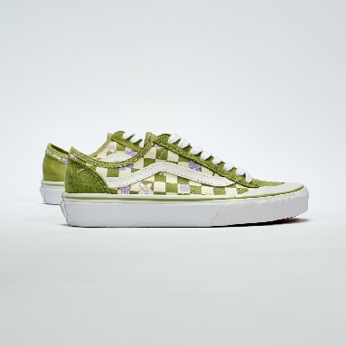 Vans Wallpaper Style 36 Decon SF Checkered Floral Mens Womens - Green/White VN0A5KS9CCF-1 Shoes