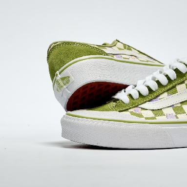 Vans Wallpaper Style 36 Decon SF Checkered Floral Mens Womens - Green/White VN0A5KS9CCF-1 Shoes