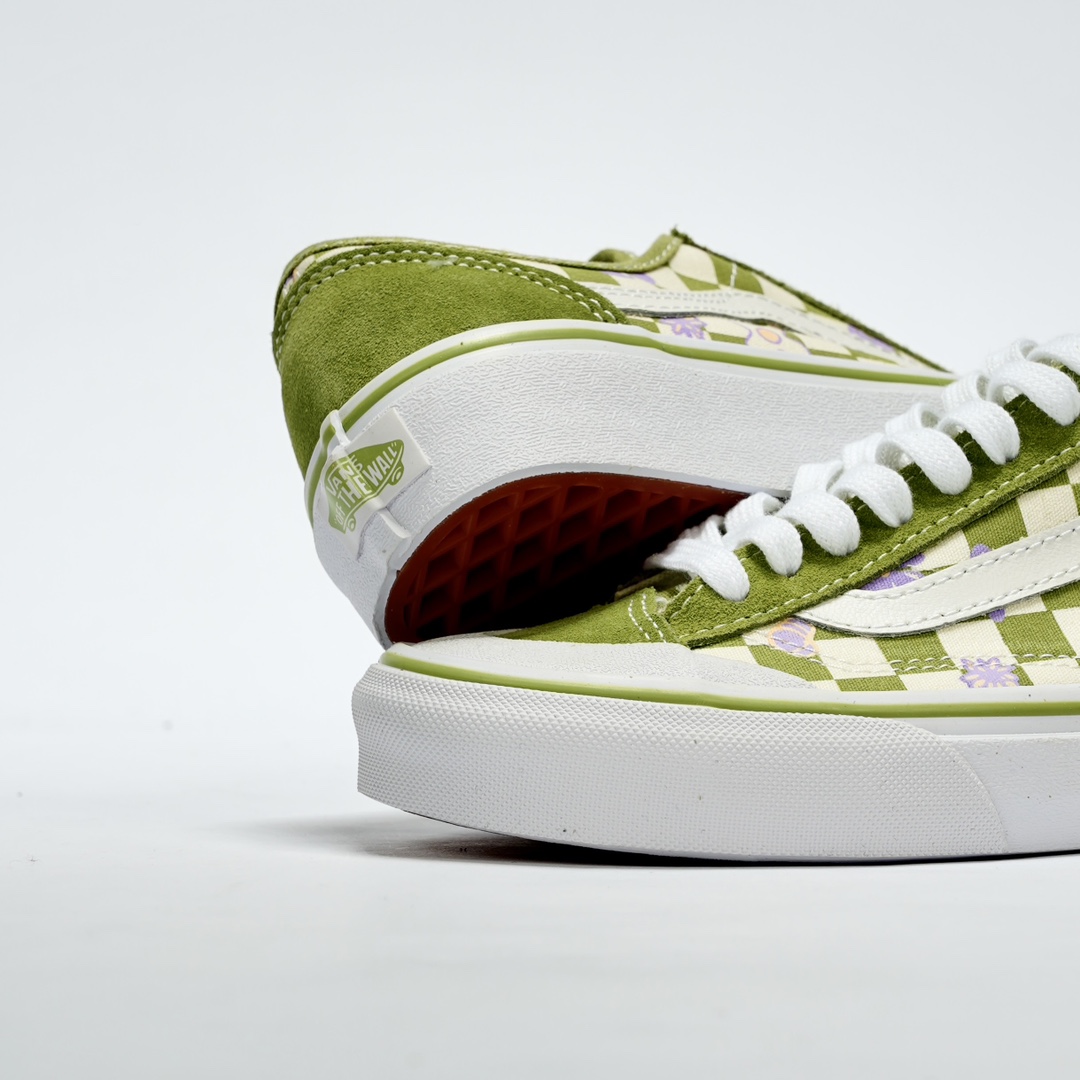 Vans Wallpaper Style 36 Decon SF Checkered Floral Mens Womens - Green/White VN0A5KS9CCF-1 Shoes