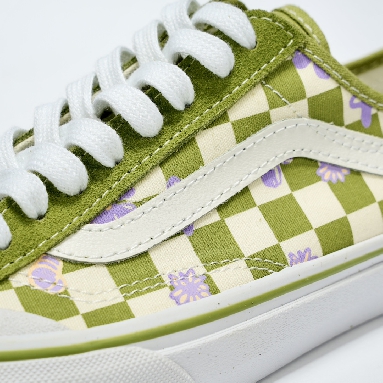 Vans Wallpaper Style 36 Decon SF Checkered Floral Mens Womens - Green/White VN0A5KS9CCF-1 Shoes