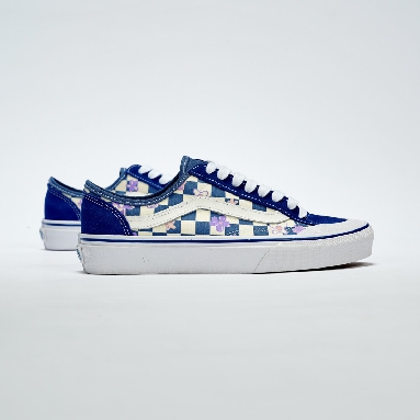 Vans Wallpaper Style 36 Decon SF Checkered Floral Mens Womens - Blue/White VN0A5KS9CCG-1 Shoes