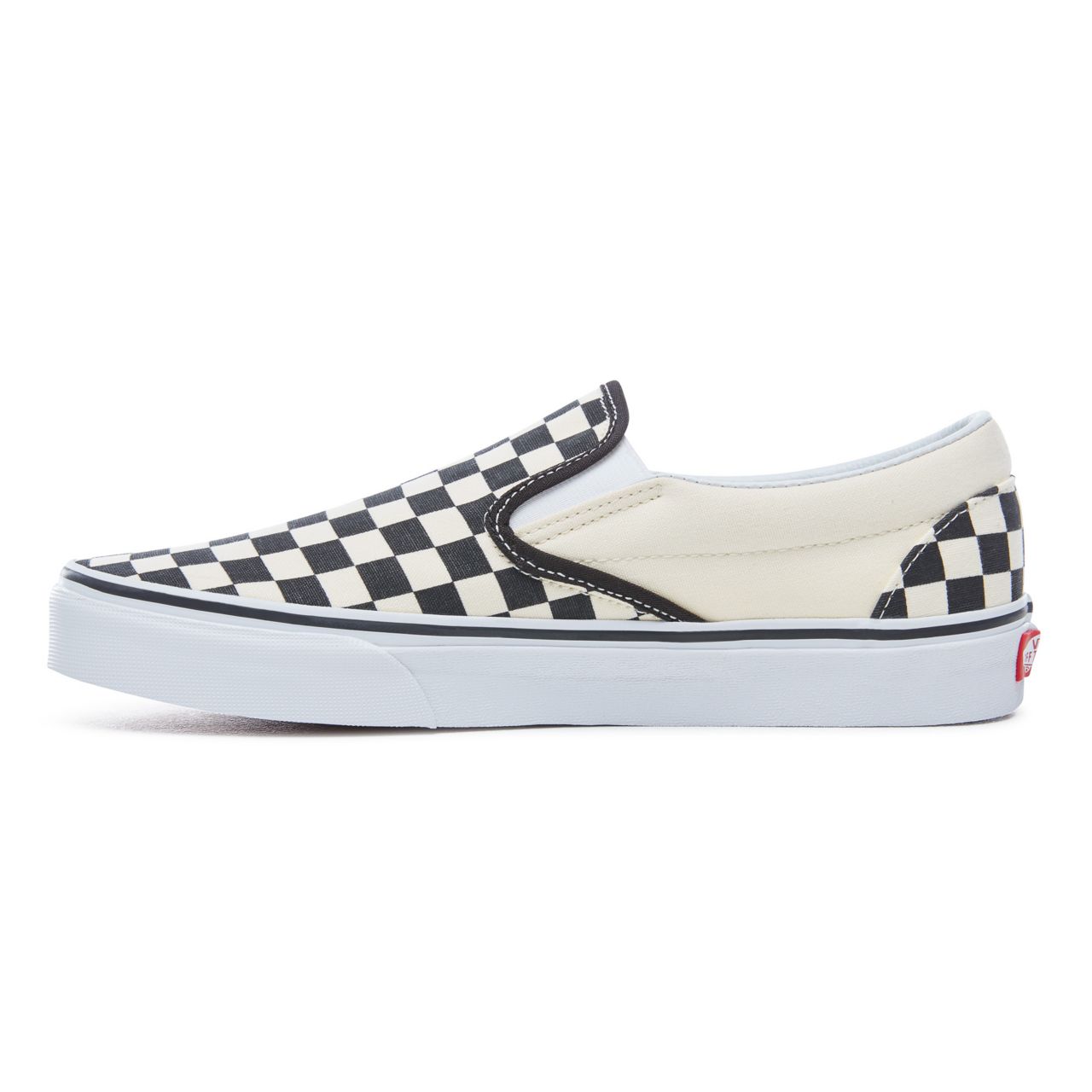 Vans Checkerboard Classic Slip-On Classic Mens Womens - Black and White Checker/White VN000EYEBWW Shoes