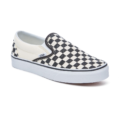 Vans Checkerboard Classic Slip-On Classic Mens Womens - Black and White Checker/White VN000EYEBWW Shoes