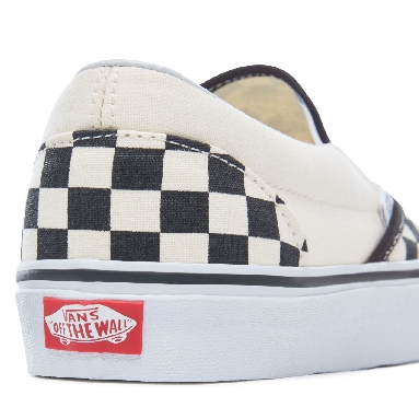 Vans Checkerboard Classic Slip-On Classic Mens Womens - Black and White Checker/White VN000EYEBWW Shoes