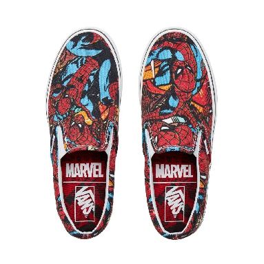 Vans X Marvel Classic Slip-On Classic Mens Womens - (Marvel) Spider-Man/Black VA38F79H7 Shoes