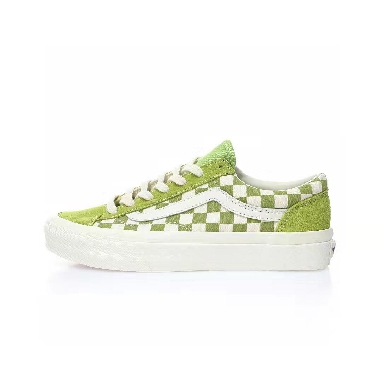 Vans Style 36 Checkerboard Mens Womens - Dark Citron/Green/White VN0A3DZ3986 Shoes