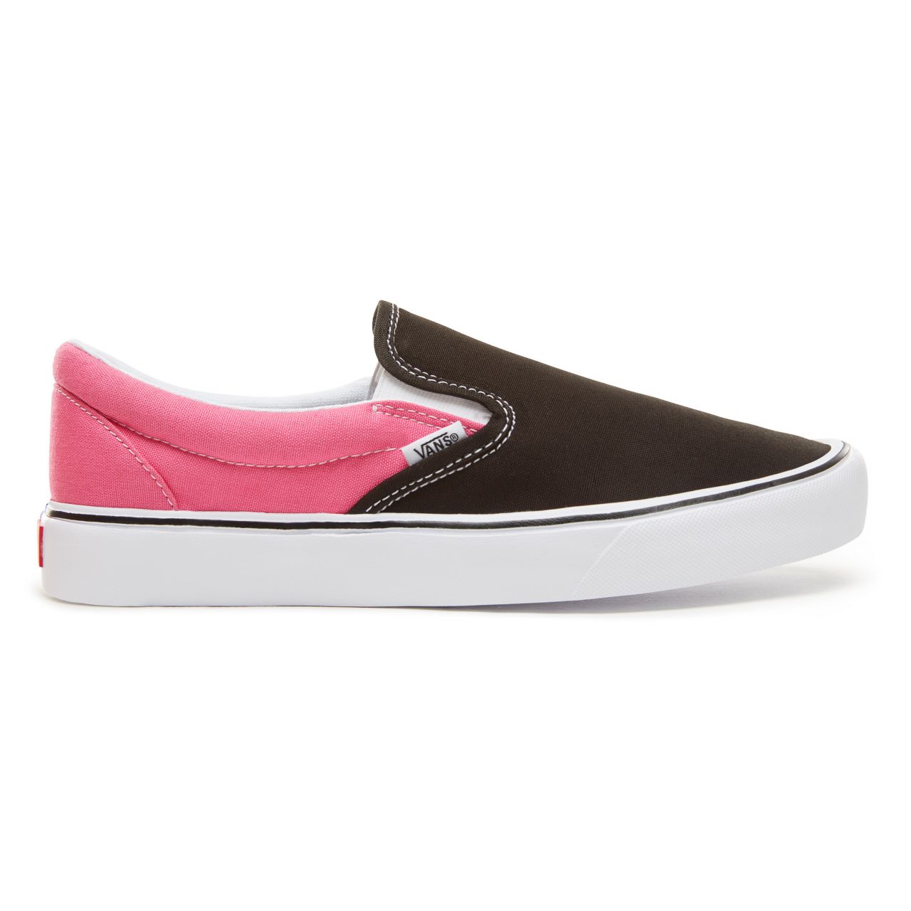 Vans 2-Tone Slip-On Lite Classic Mens Womens - (2Tone) Black/Magenta VA2Z63UB0 Shoes