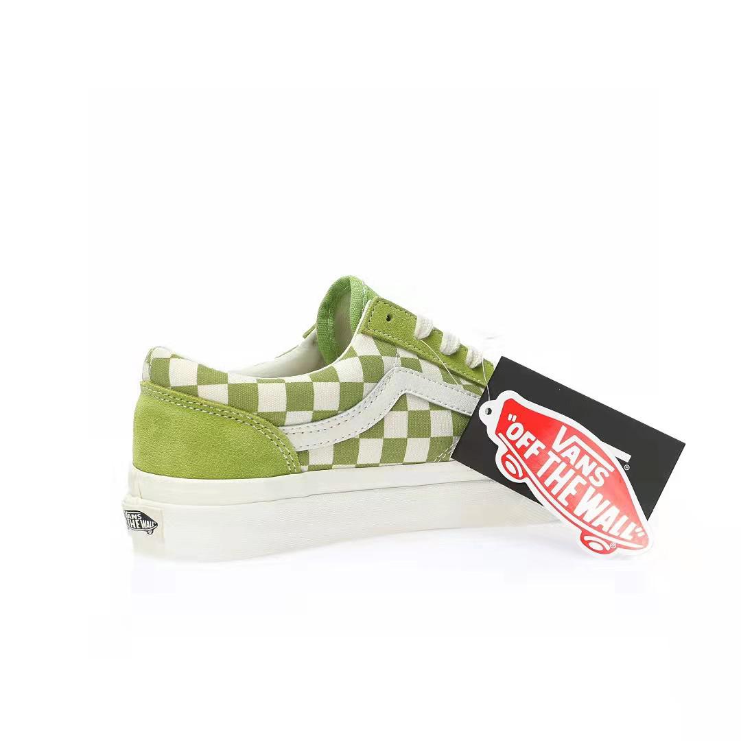 Vans Style 36 Checkerboard Mens Womens - Dark Citron/Green/White VN0A3DZ3986 Shoes