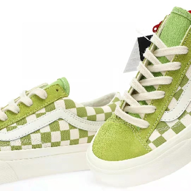 Vans Style 36 Checkerboard Mens Womens - Dark Citron/Green/White VN0A3DZ3986 Shoes