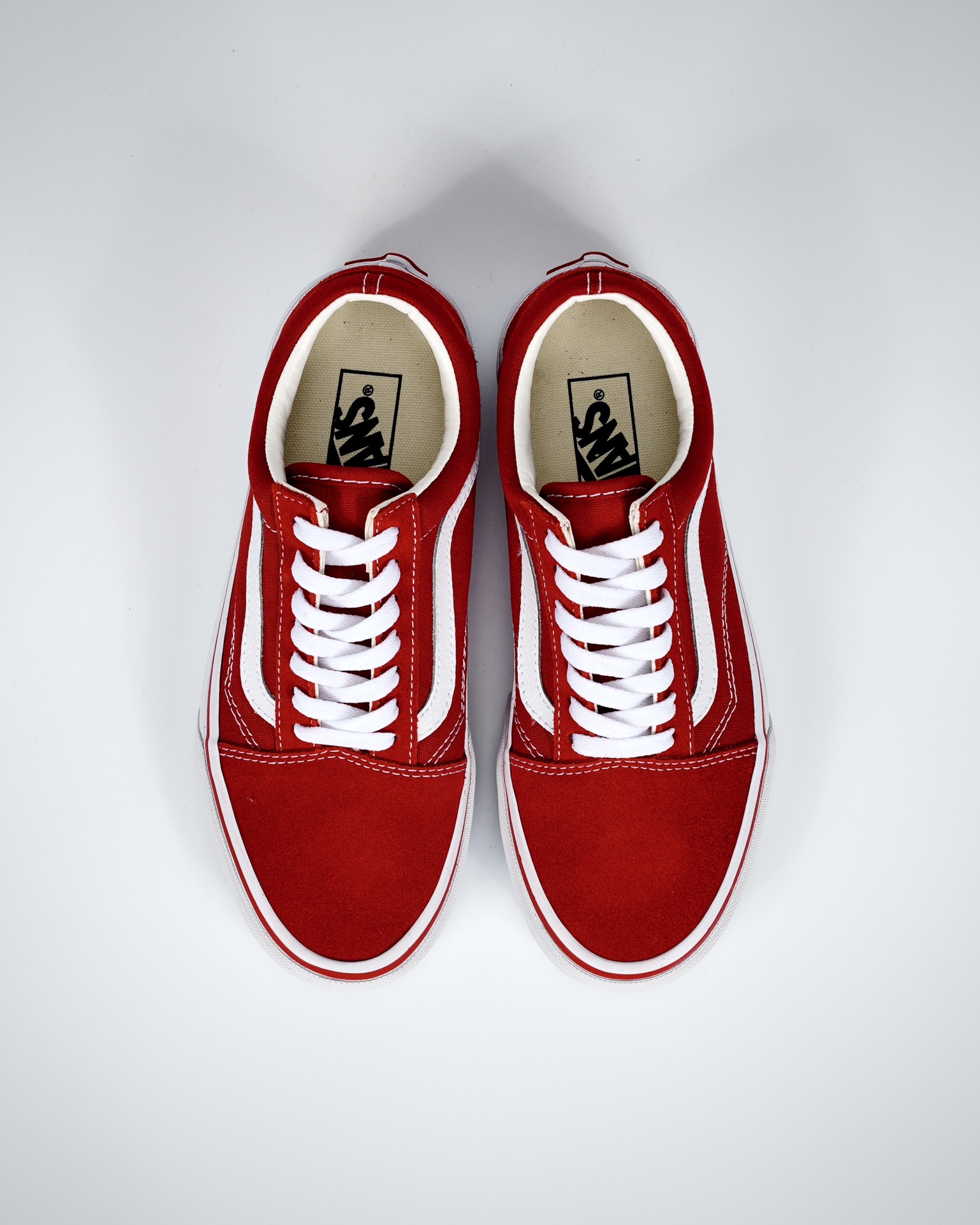 Vans Old Skool Mens Womens - Brick Red/True White VN000VOKDIC Shoes