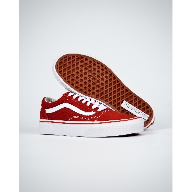 Vans Old Skool Mens Womens - Brick Red/True White VN000VOKDIC Shoes