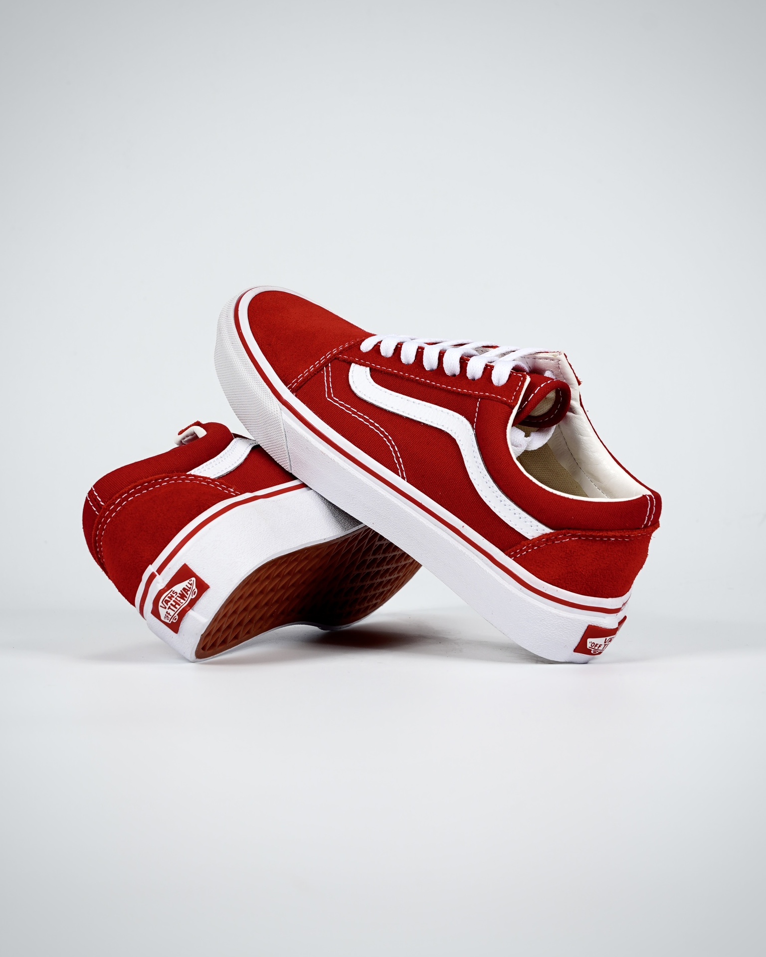 Vans Old Skool Mens Womens - Brick Red/True White VN000VOKDIC Shoes