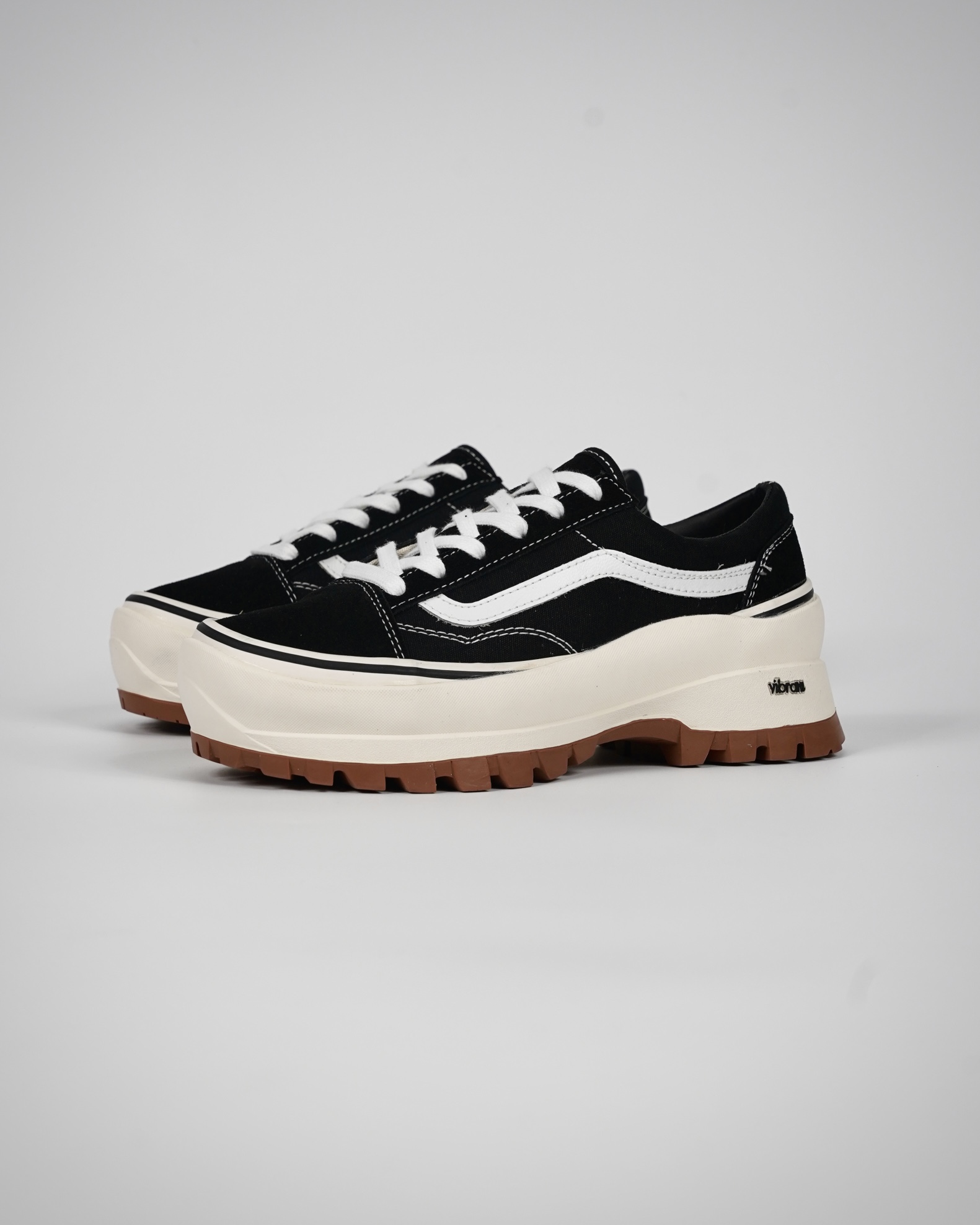 Vans Old Skool Vibram Mens Womens - Black/White/Gum VN0A5JLW6BT-1 Shoes