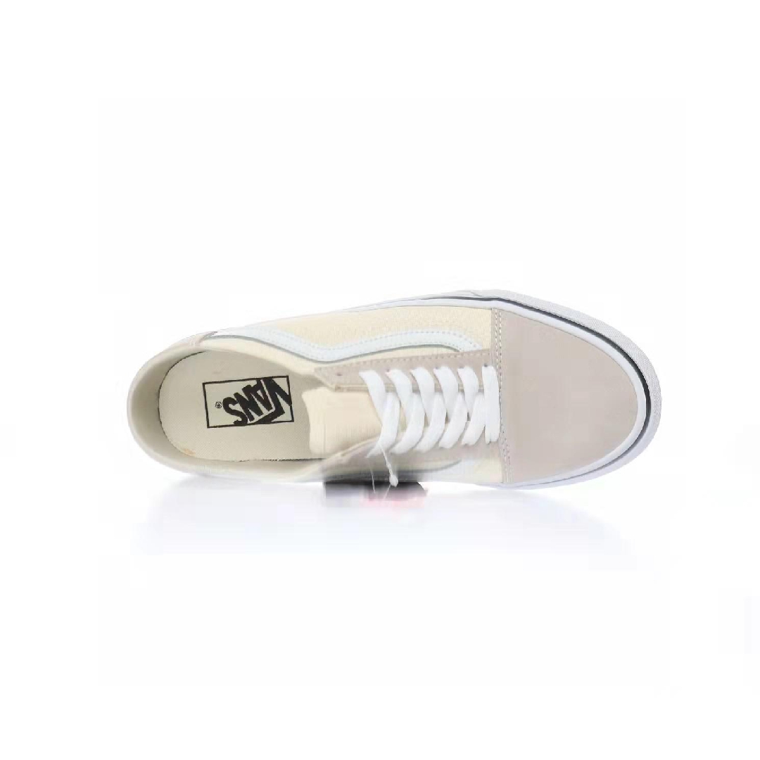 Vans Old Skool Mule Mens Womens - Classic White/True White VN0A3MUSFRL Shoes