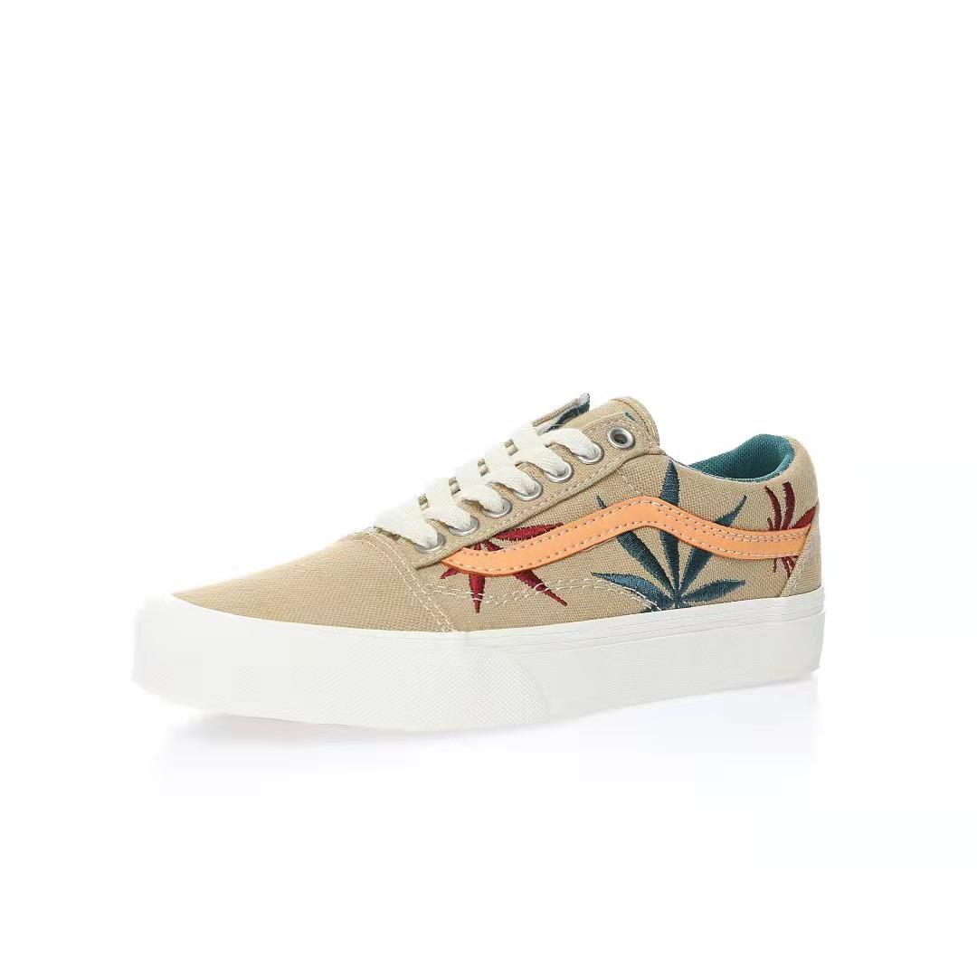 Vans Old Skool VR3 LX Positive Vibrations Mens Womens - Light Brown/Red/Blue VN0A5EDXAZB Shoes