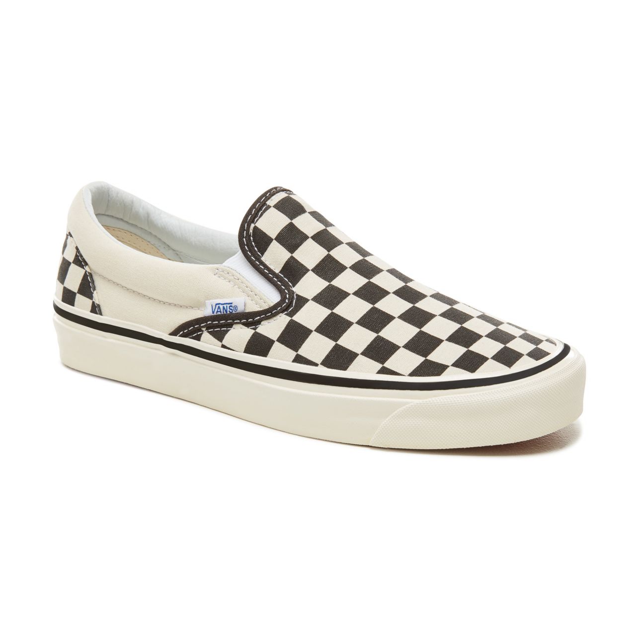 Vans Anaheim Factory Classic Slip-On 98 Classic Mens Womens - Checkerboard-Black-White VA3JEXPU1 Shoes