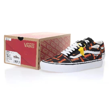 Vans Old Skool Thrasher All Over Flame Logo Mens Womens - Black/Multi VN0005W0BML Shoes