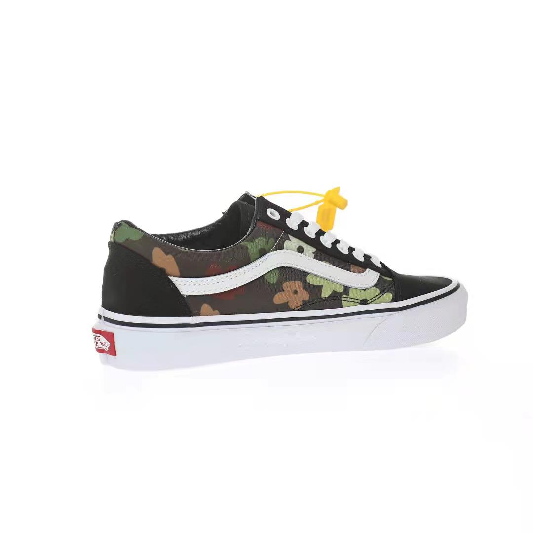 Vans Old Skool Woodland Camo Flower Mens Womens - Black/Green VN0A38G1NRA-1 Shoes