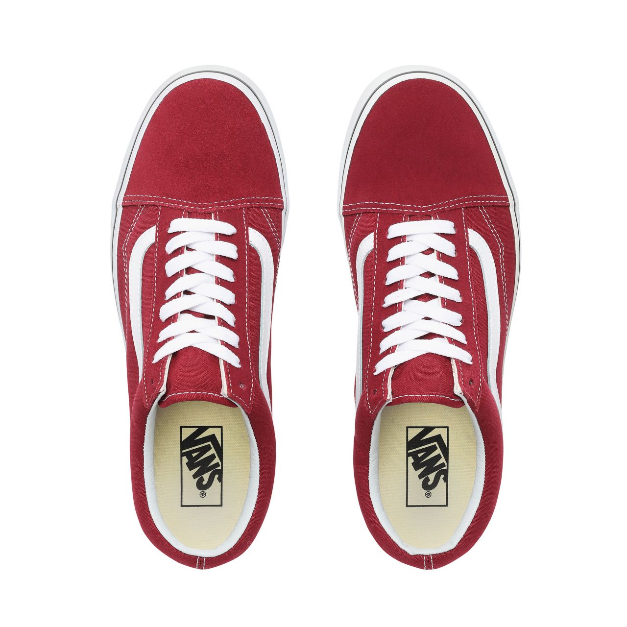 Vans Old Skool Classic Mens Womens - Rumba Red/True White VN0A38G1VG4 Shoes