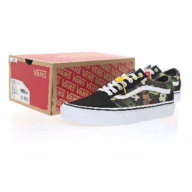 Vans Old Skool Woodland Camo Flower Mens Womens - Black/Green VN0A38G1NRA-1 Shoes