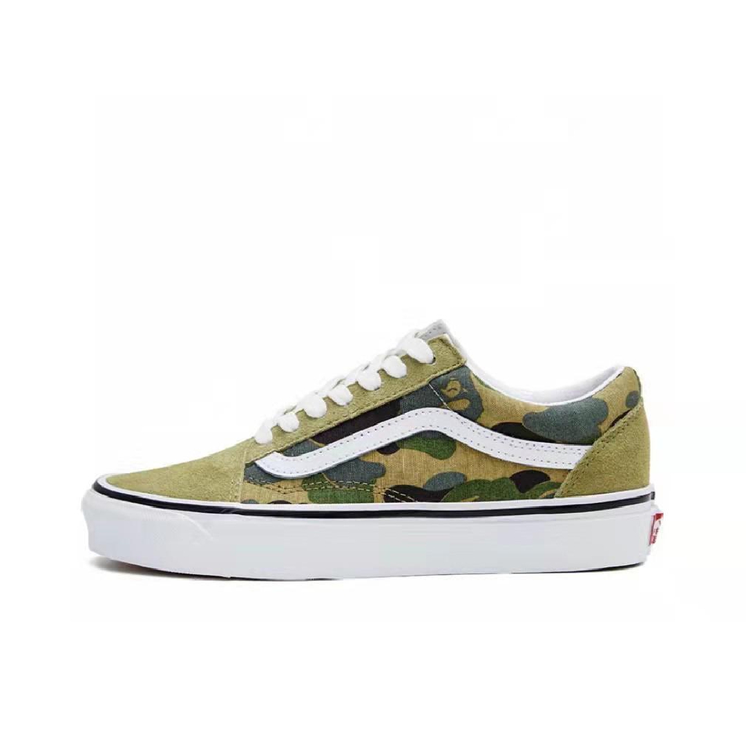 BAPE x Vans Old Skool 36 DX Mens Womens - Abc Camo/Green VN0A54F37BE Shoes