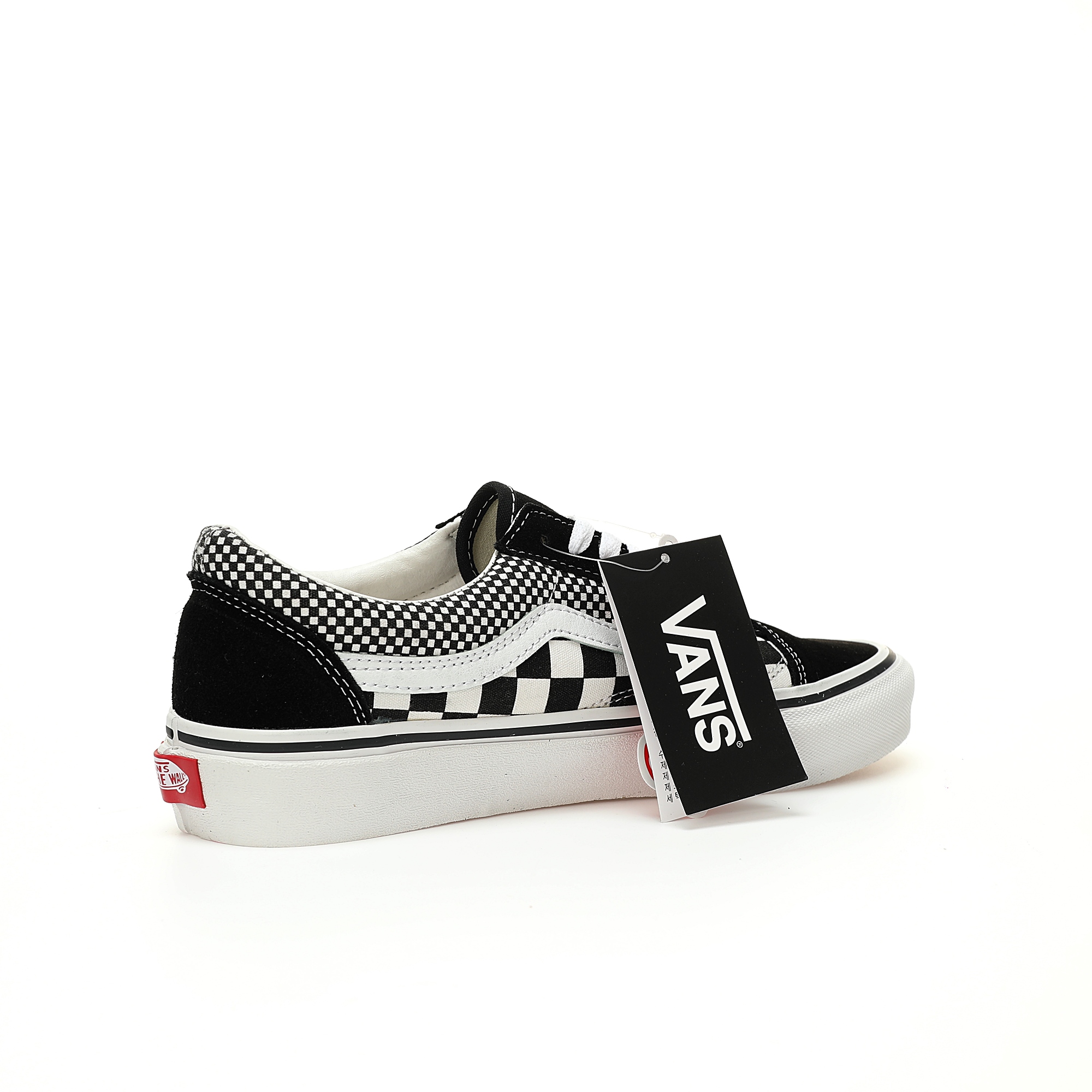 Vans Old Skool Mix Checker Mens Womens - Black/True White VN0A38G1Q9B Shoes