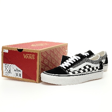 Vans Old Skool Mix Checker Mens Womens - Black/True White VN0A38G1Q9B Shoes