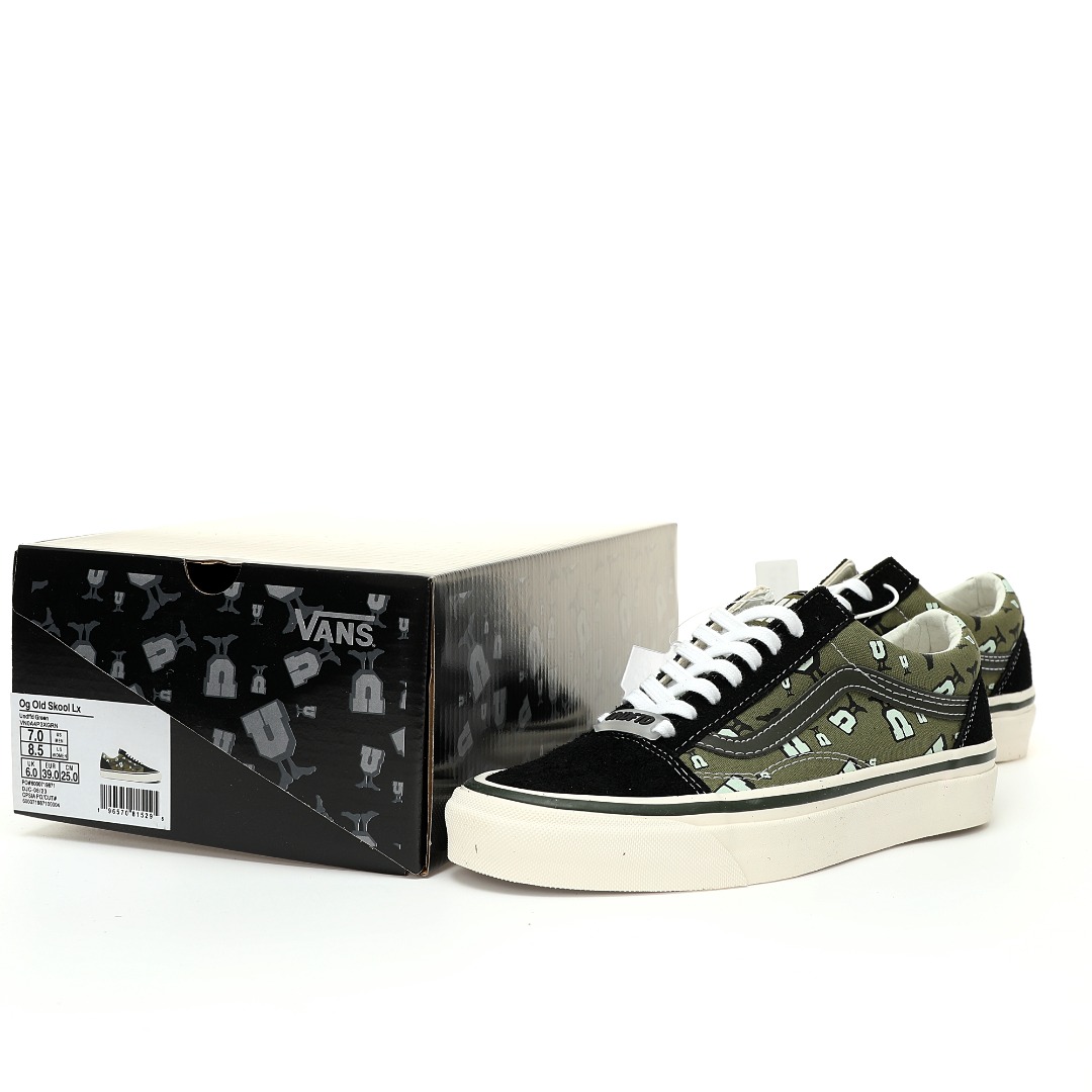 Undefeated x Vault by Vans Og Old Skool Lx Mens Womens - U-Man - Grasshopper/Green VN0A4P3XGRN Shoes