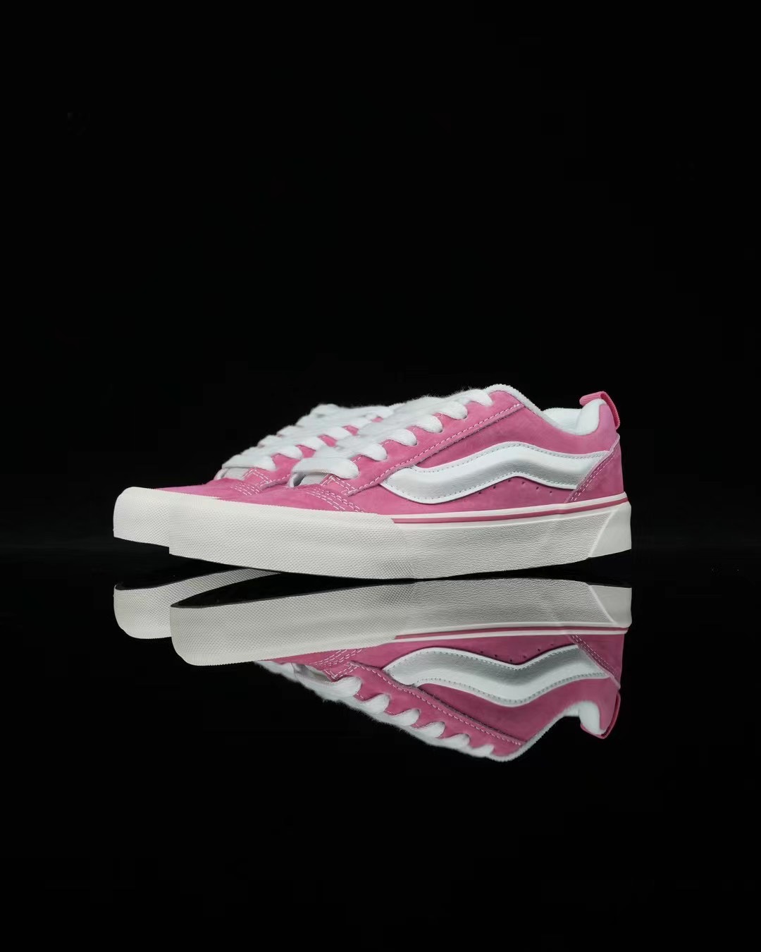 Vans Knu Skool Mens Womens - Pink/White VN0009QCBJ1 Shoes