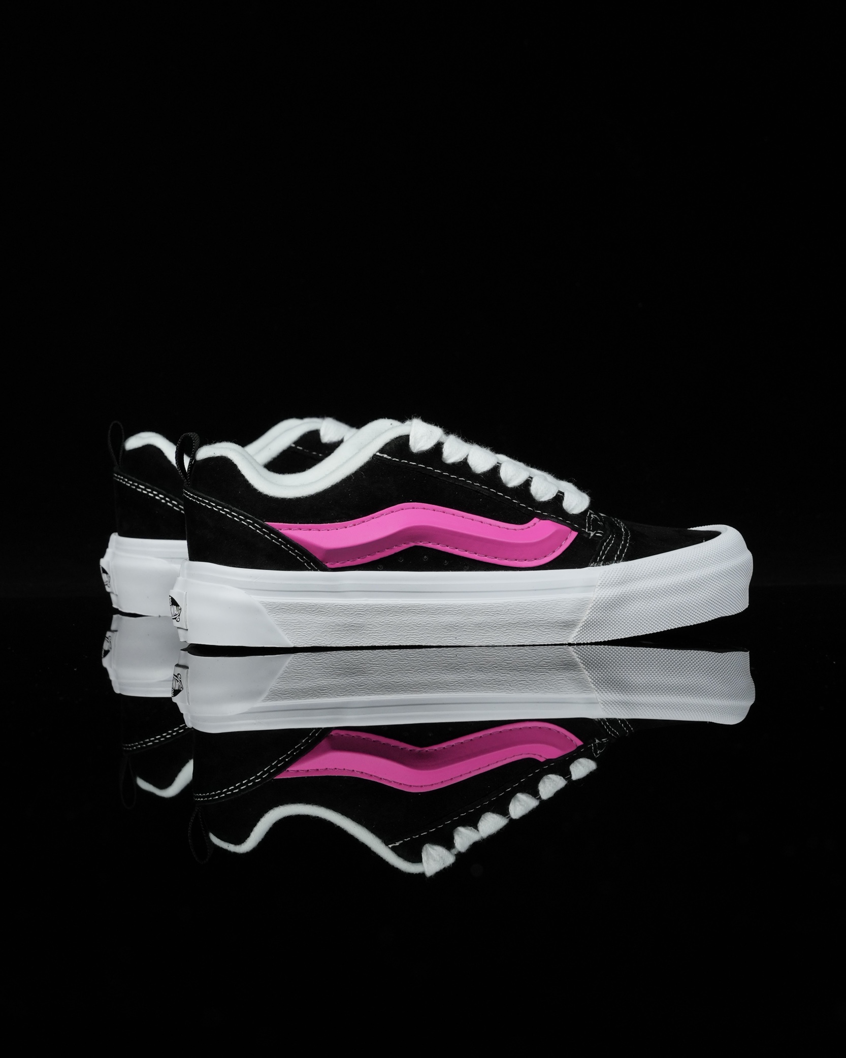 Vans Knu Skool Mens Womens - Black/Neon Pink VN0005UZBFY-1 Shoes