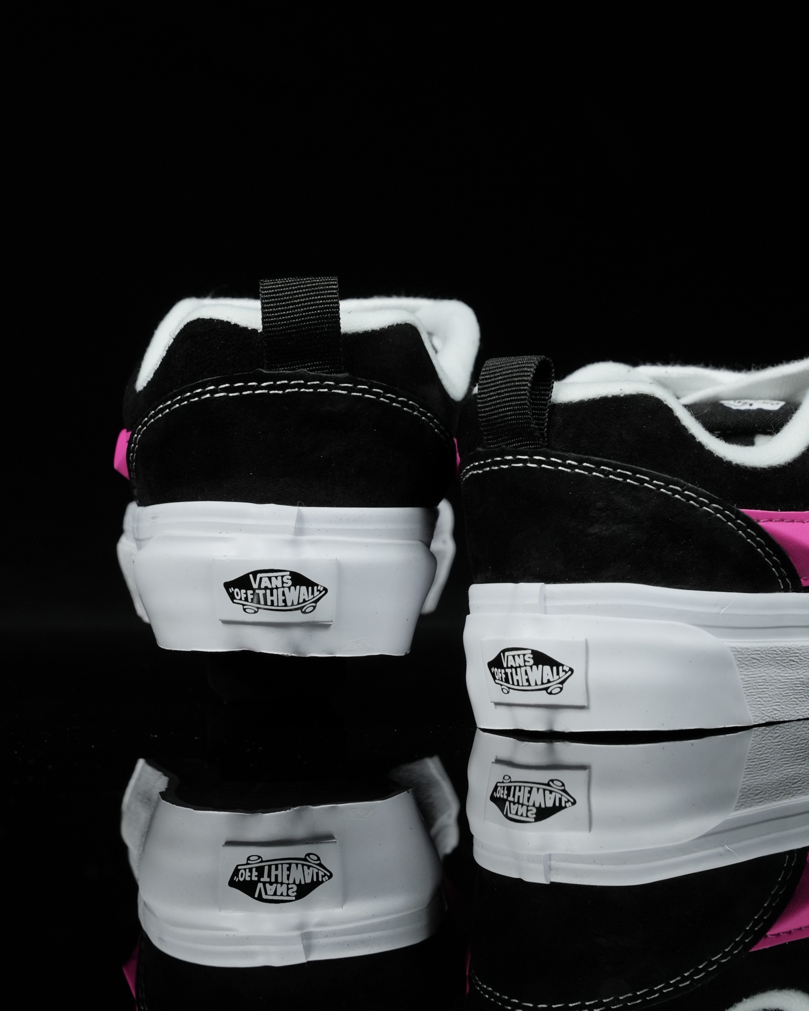 Vans Knu Skool Mens Womens - Black/Neon Pink VN0005UZBFY-1 Shoes