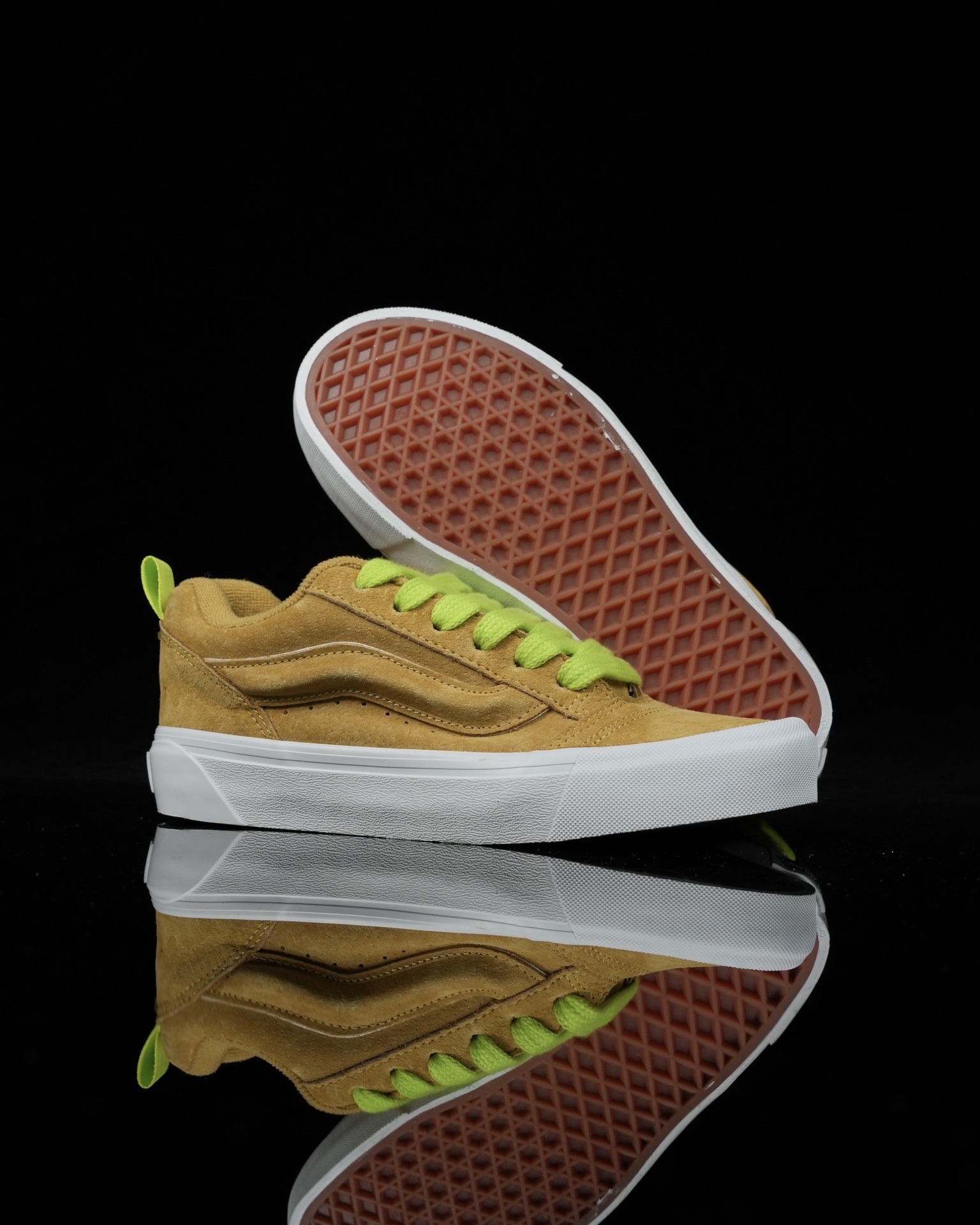 Vans Knu Skool Mens Womens - Dark Yellow/Brown VN000CS05QJ1 Shoes