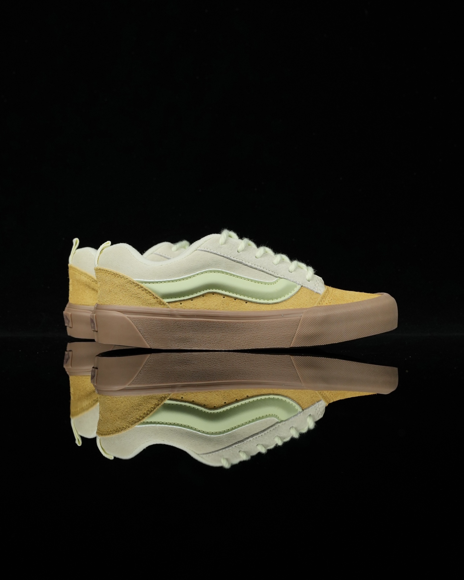 Vans Knu Skool Freshly Baked Bread Mens Womens - Yellow/Green/Gum VN0009QCCOP Shoes