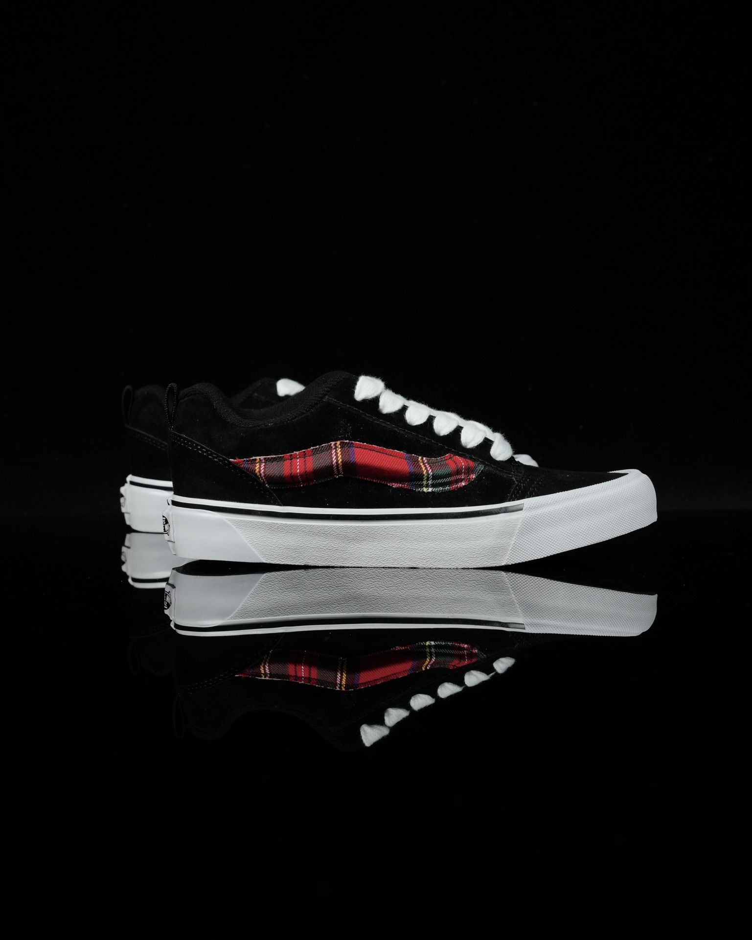 Vans Knu Skool Mens Womens - Rave Plaid Black/Plaid VN0009QC3M5 Shoes