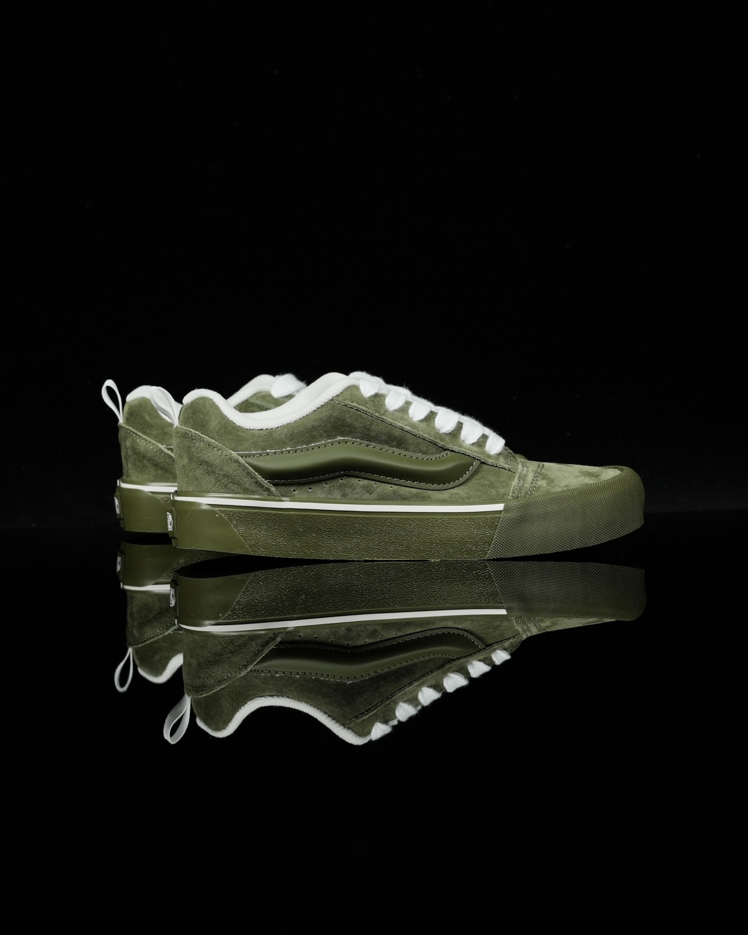 Vans Knu Skool Mono Mens Womens - Olive/Mint VN000CRPOLV Shoes